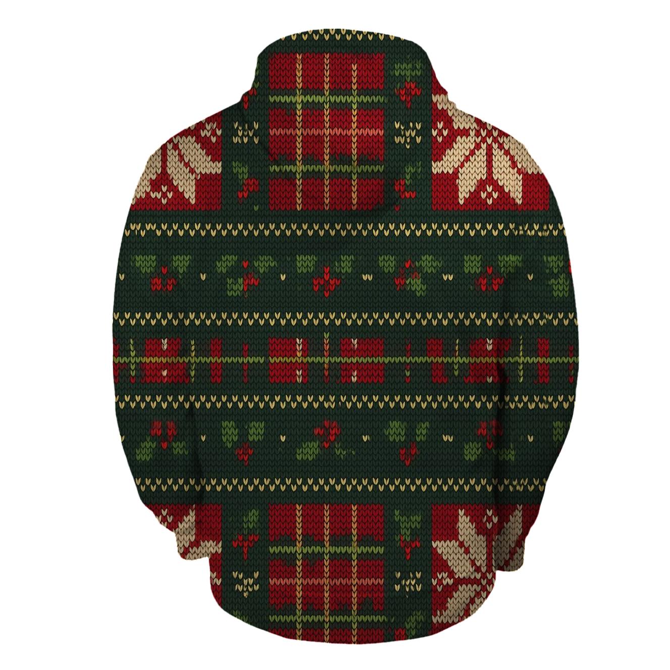 Tinsel Tartan Snowband Design printed hoodies