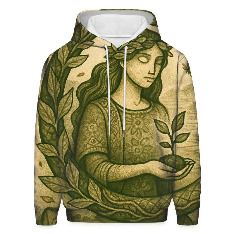 Verdant Ouroboros Harvest zip-up hoodies