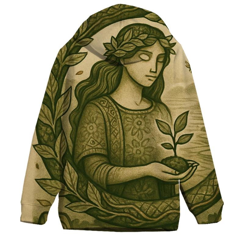 Verdant Ouroboros Harvest zip-up hoodies