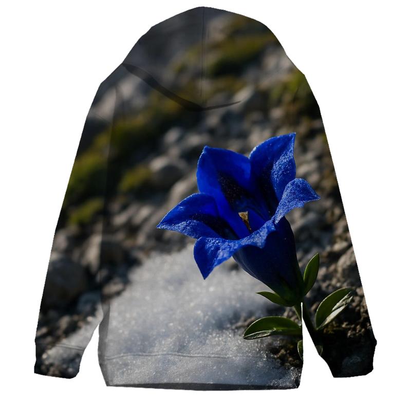 Alpine Gentian After Snowmelt premium hoodies