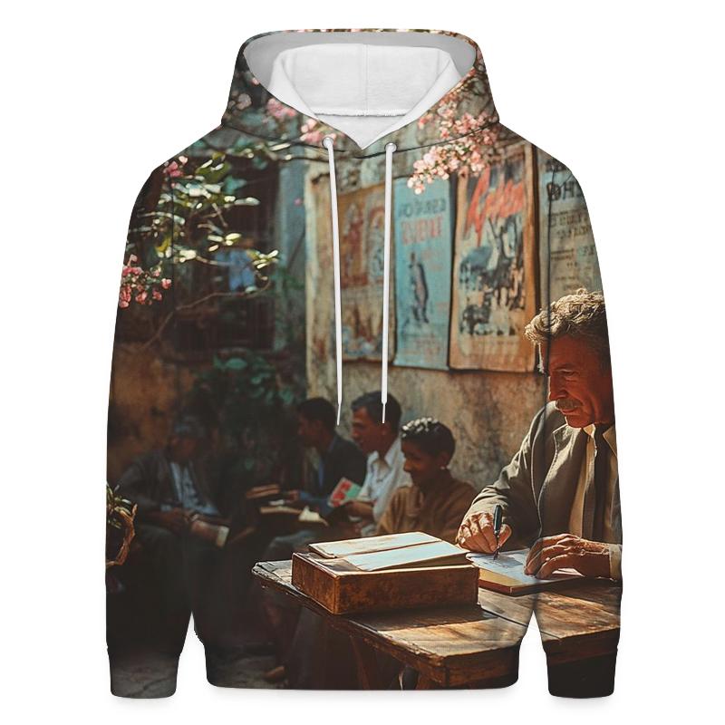 Graham Greene At A Havana Book Signing premium hoodies