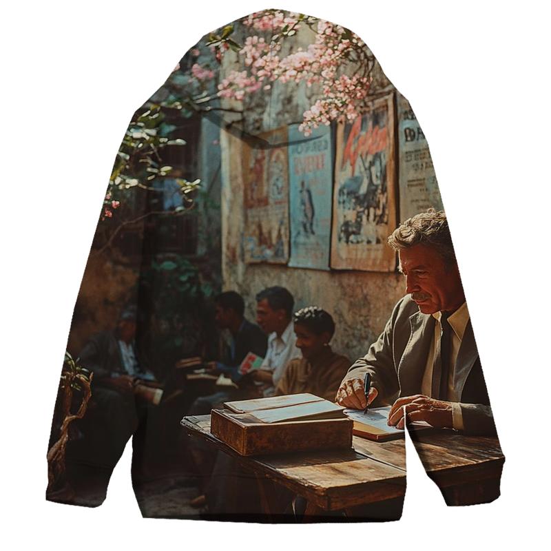 Graham Greene At A Havana Book Signing premium hoodies