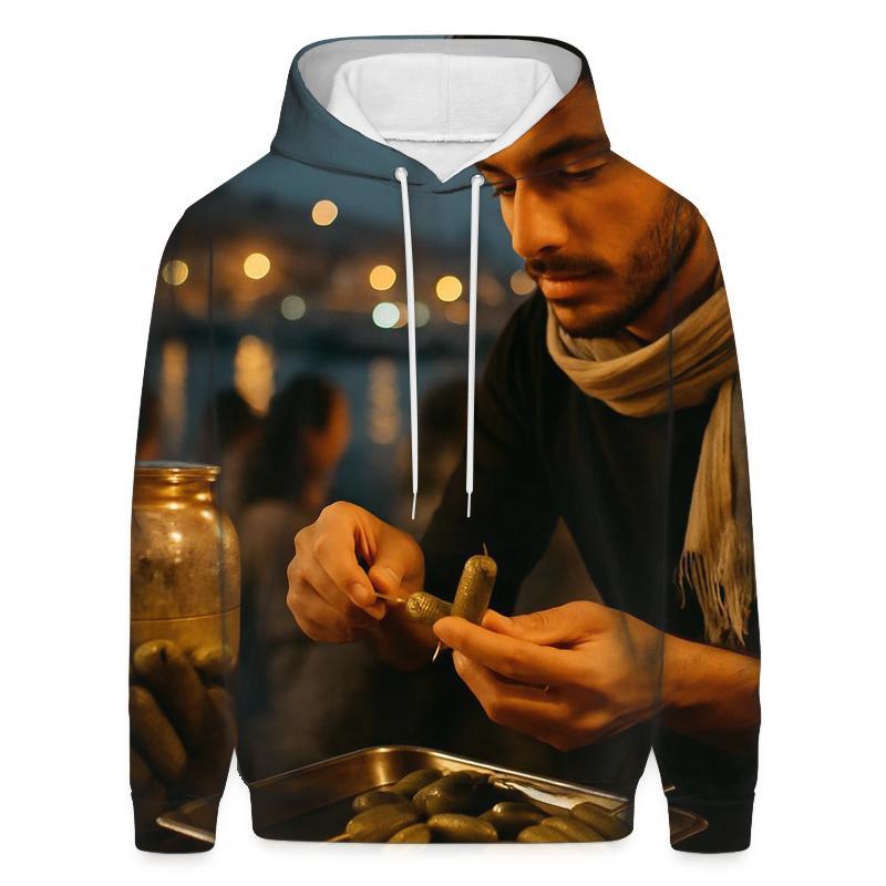 Night Skewers Cornichon Street Snack lightweight hoodies
