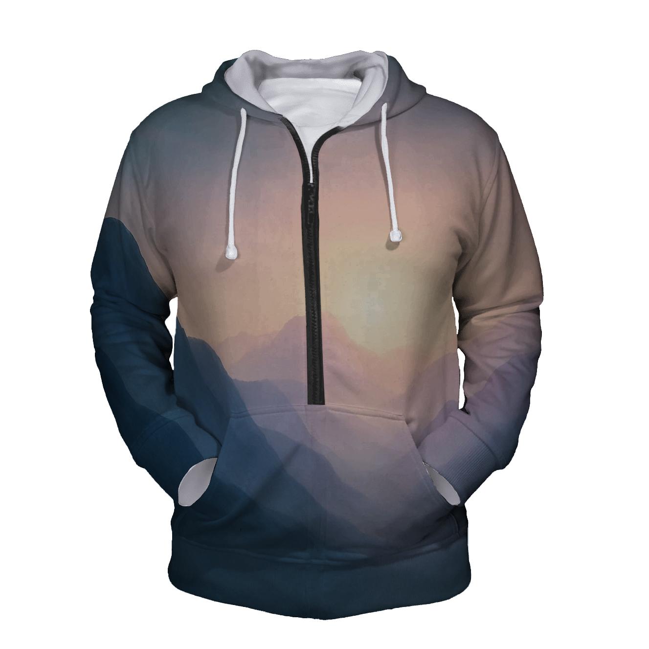 Silk Glacier Fade hoodies fashion