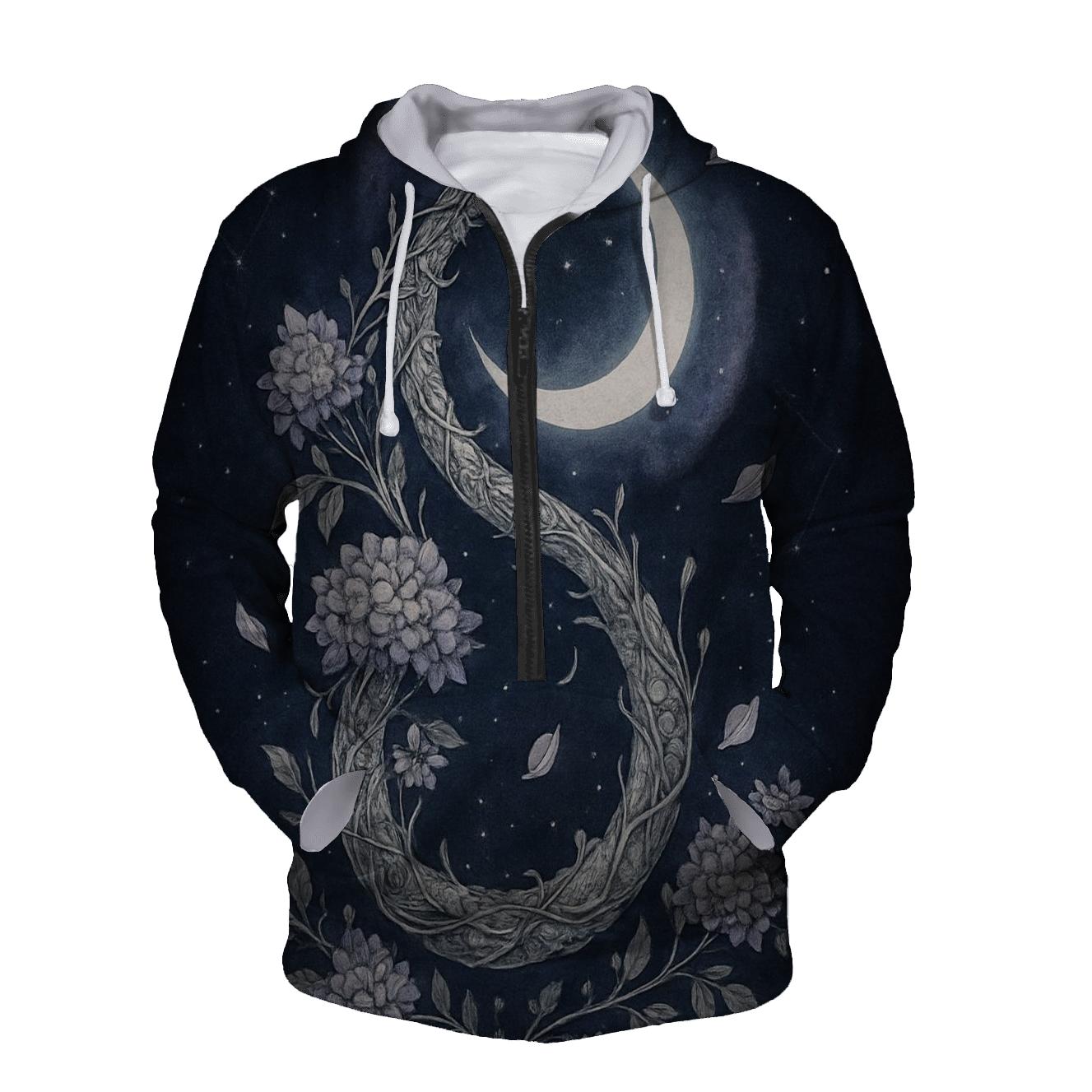 Lunar Garden Ouroboros zip-up hoodies