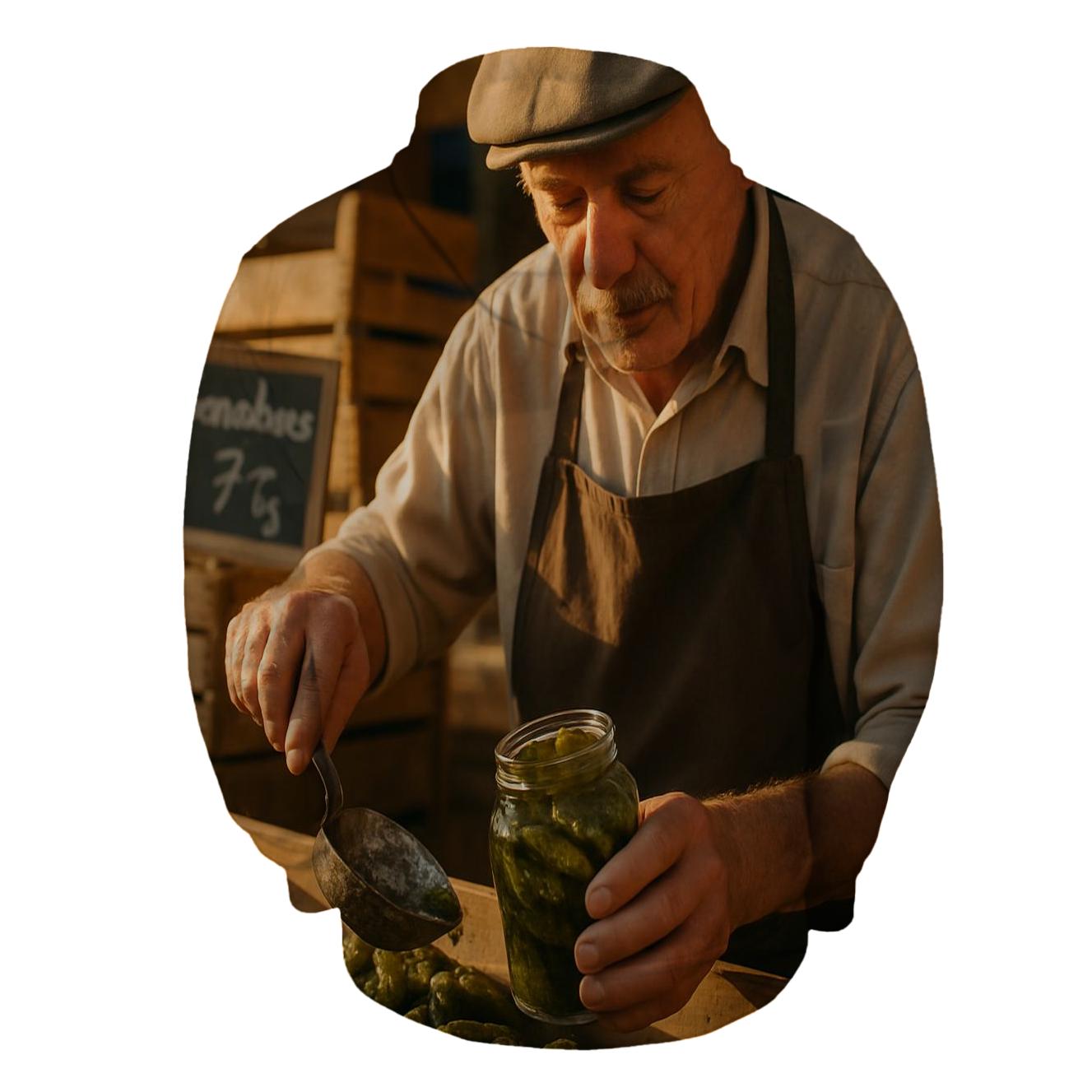 Artisan Cornichon At The Morning Market lightweight hoodies