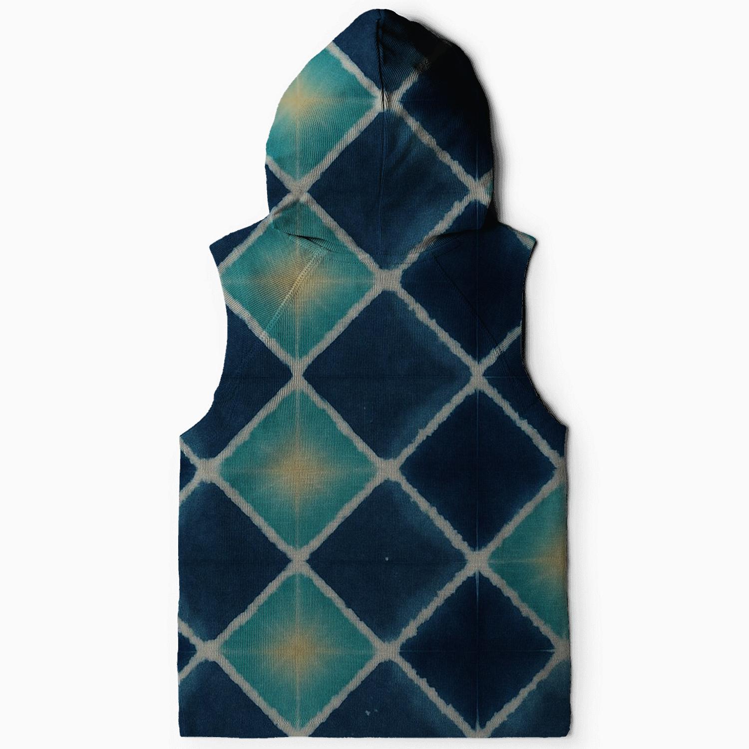 Orbital Itajime Grid zip-up hoodies