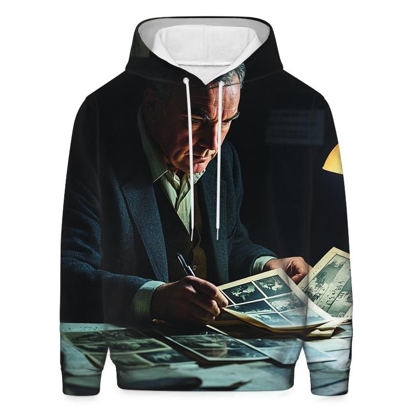 Graham Greene Reviewing The Third Man Film Stills premium hoodies