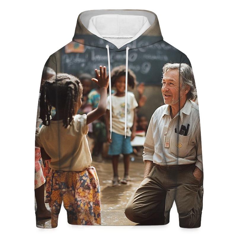 Graham Greene Visiting A Sierra Leone Classroom premium hoodies