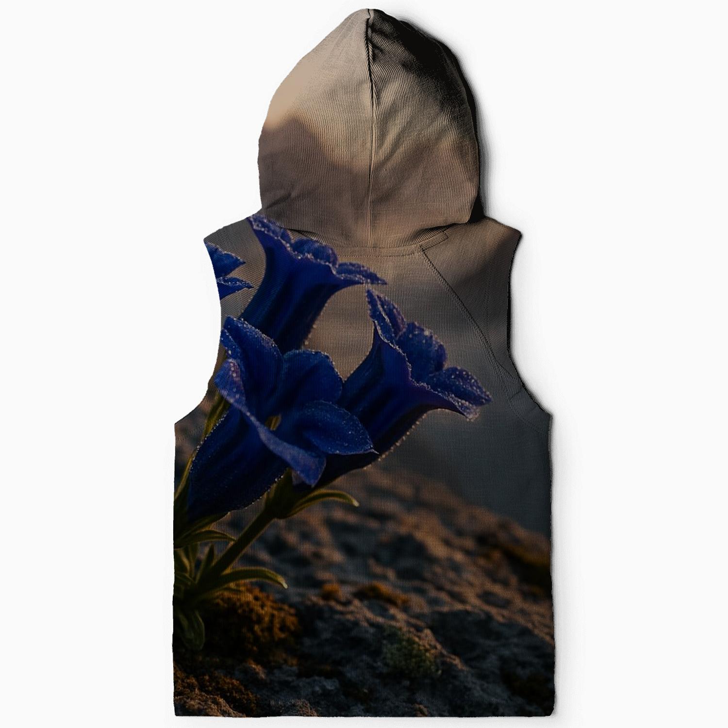 Dew Laden Alpine Gentians At Sunrise pullover hoodies