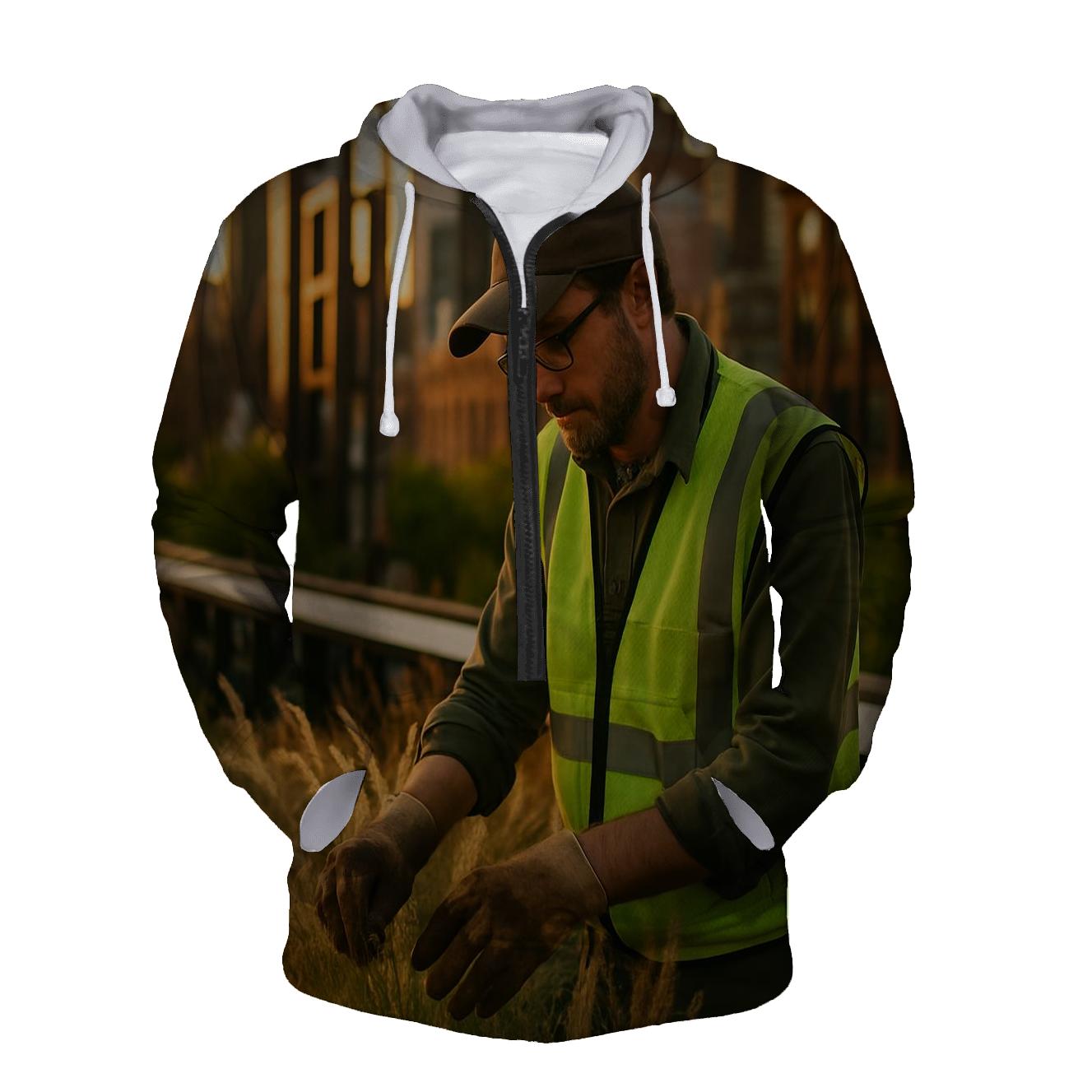 Sunset Labor On The High Line embroidered hoodies