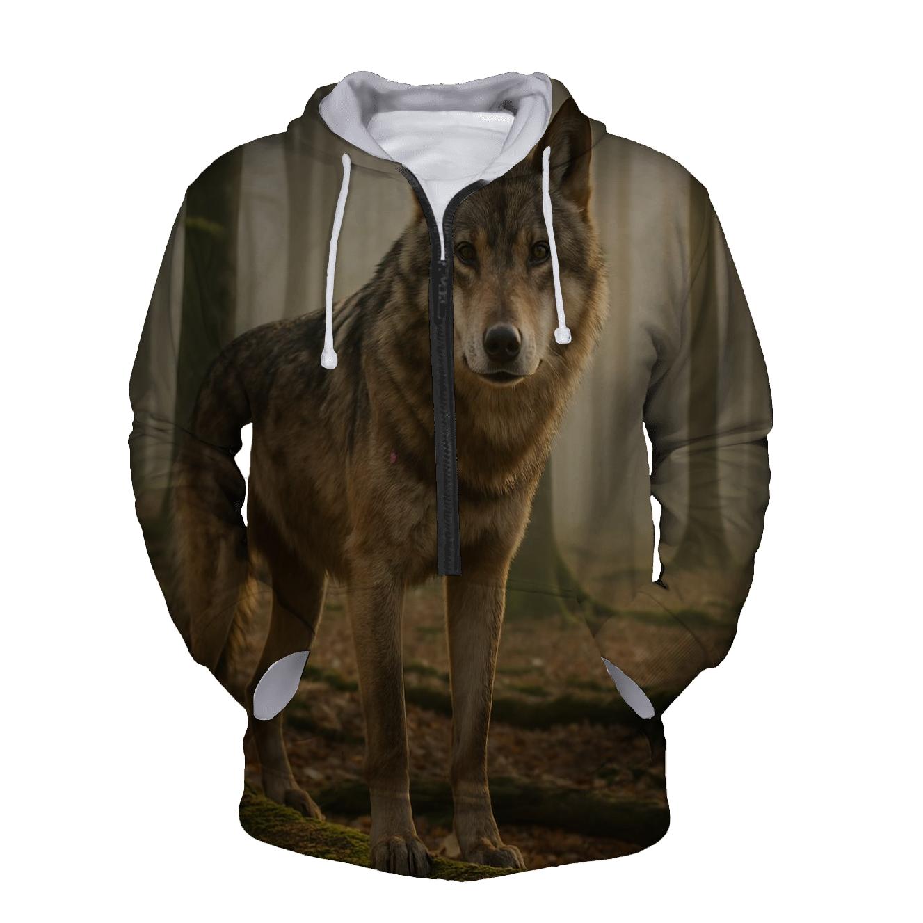 Old World Forest Sentinel printed hoodies