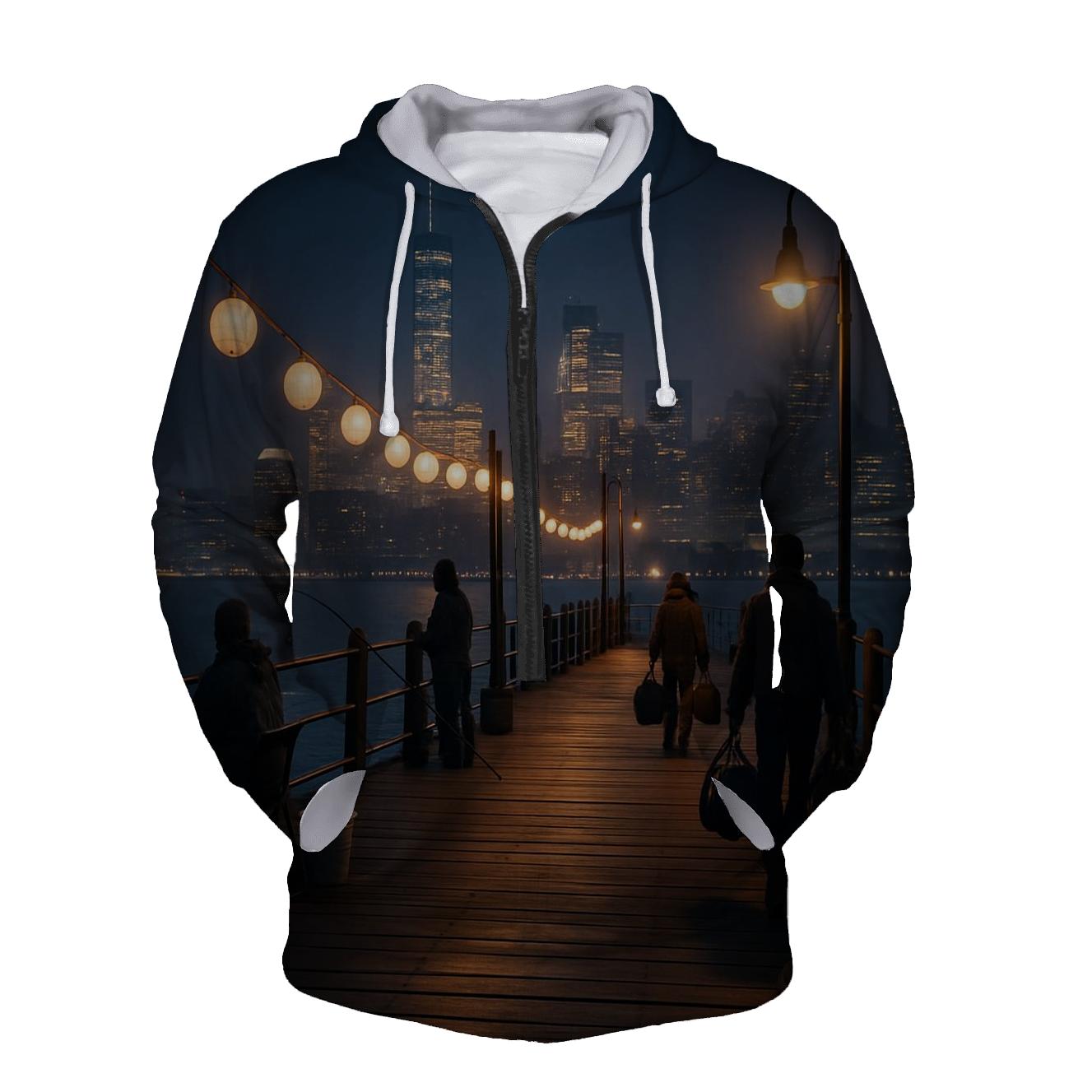 Harbor Lanterns And Financial District hoodie styles
