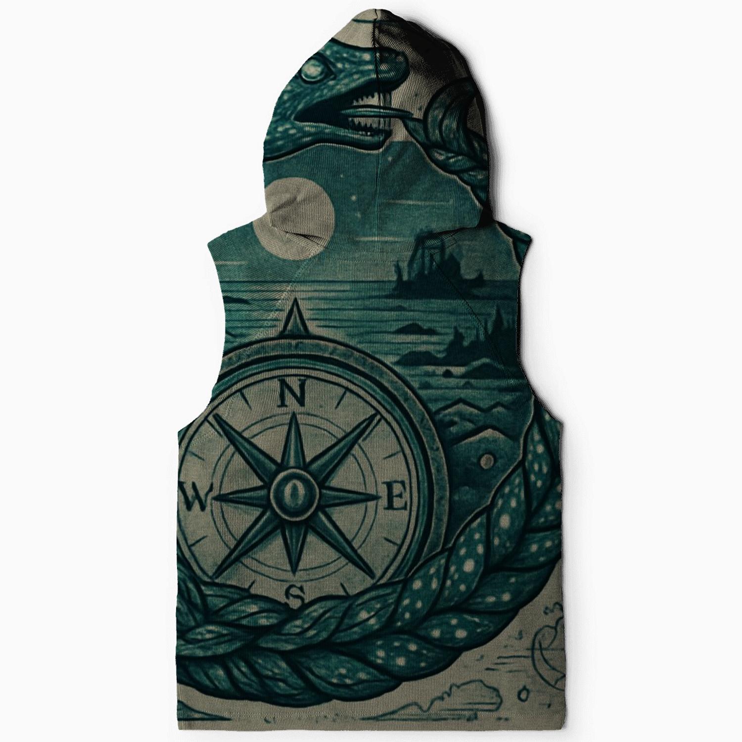 Tidebound Ouroboros Compass heavyweight hoodies