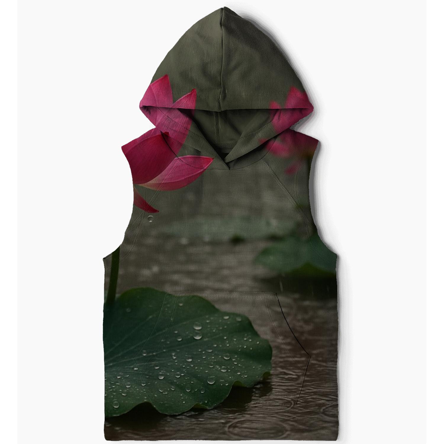 Monsoon Lotus Pond After Rain hoodie trends