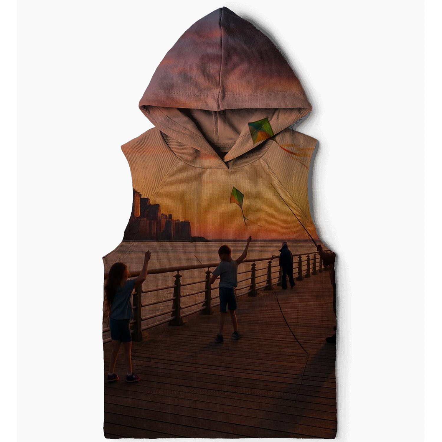 Sunset From Hudson River Park Pier zip-up hoodies