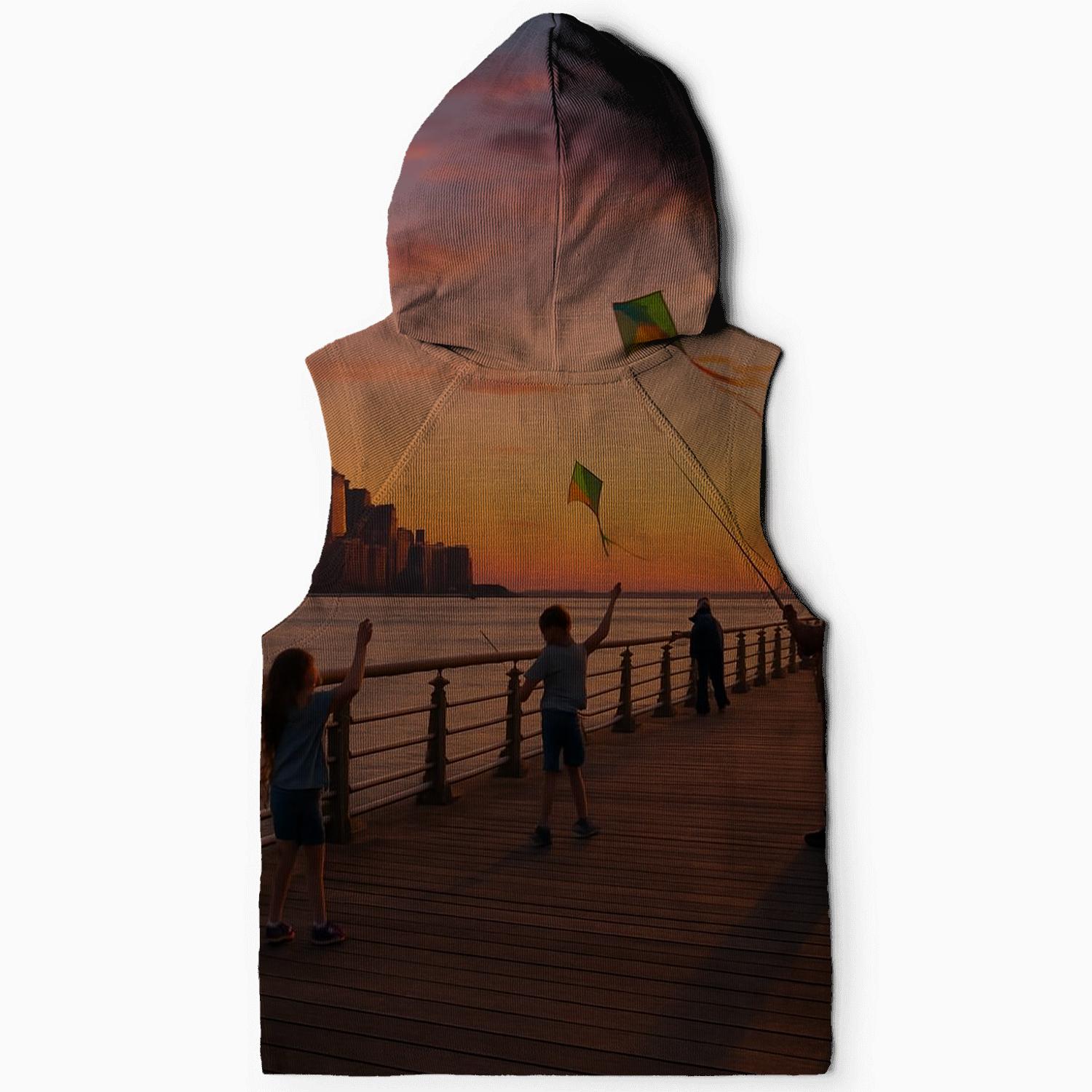 Sunset From Hudson River Park Pier zip-up hoodies