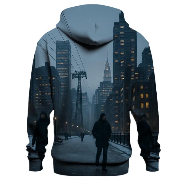Winter Twilight From Roosevelt Island lightweight hoodies