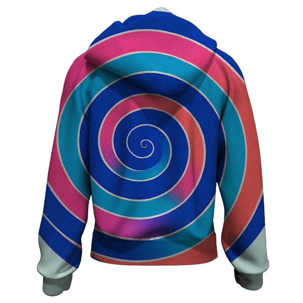 Cosmic Spiral Tie Dye pullover hoodies