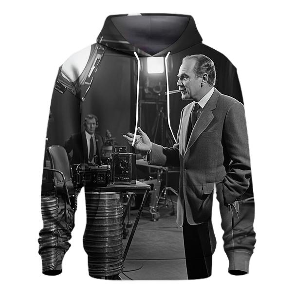 Graham Greene Advising On A Black And White Film Set hoodie designs