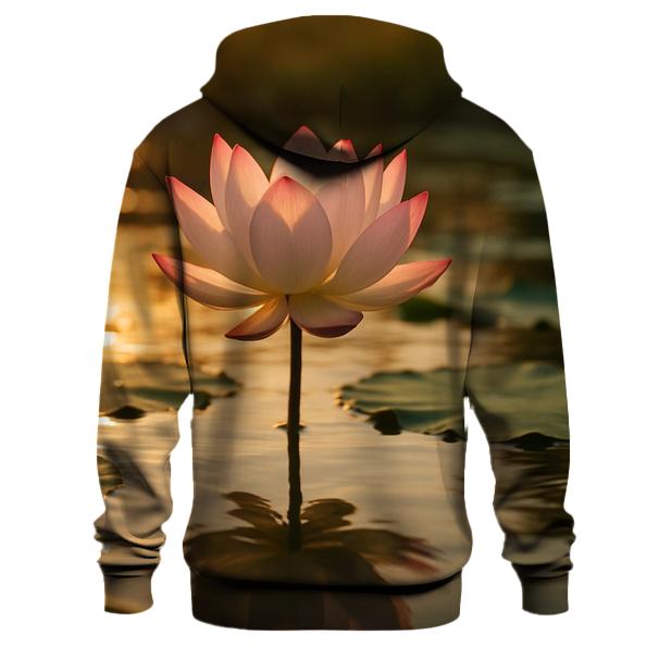 Golden Hour Lotus Reflection hoodie trends