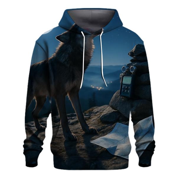 Nocturnal Howl Acoustic Mapping hoodie trends