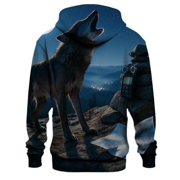 Nocturnal Howl Acoustic Mapping hoodie trends