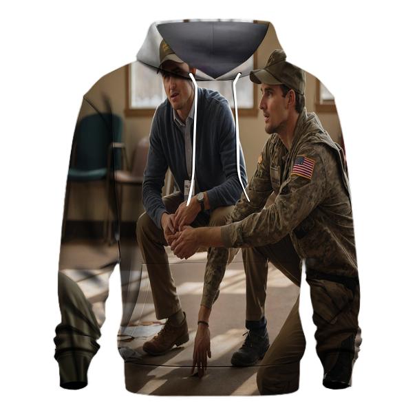 Veteran Outreach Field Visit graphic hoodies