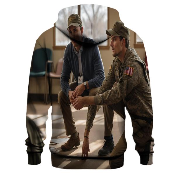 Veteran Outreach Field Visit graphic hoodies