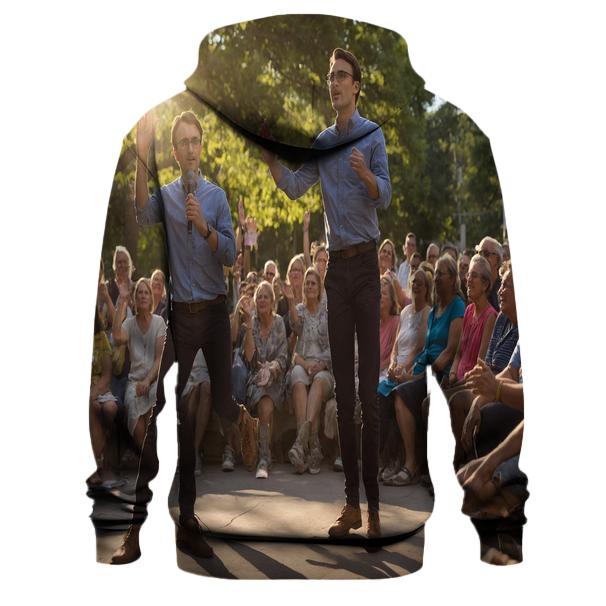 Charlie Kirk In Dialogue At A Community Event hoodie styles