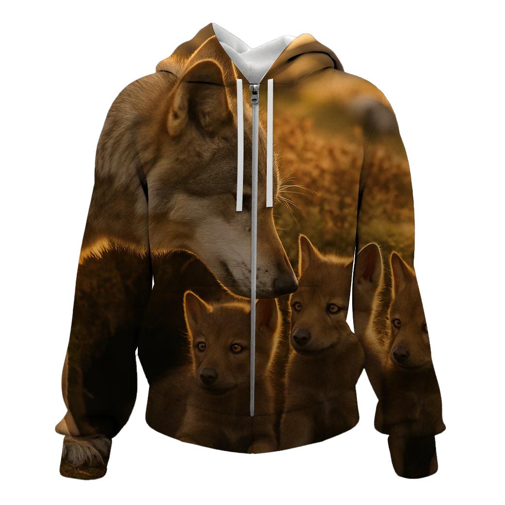 Highland Den Teaching Moment embroidered hoodies