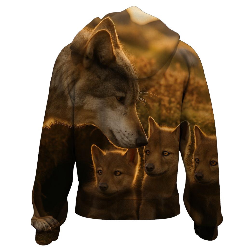 Highland Den Teaching Moment embroidered hoodies