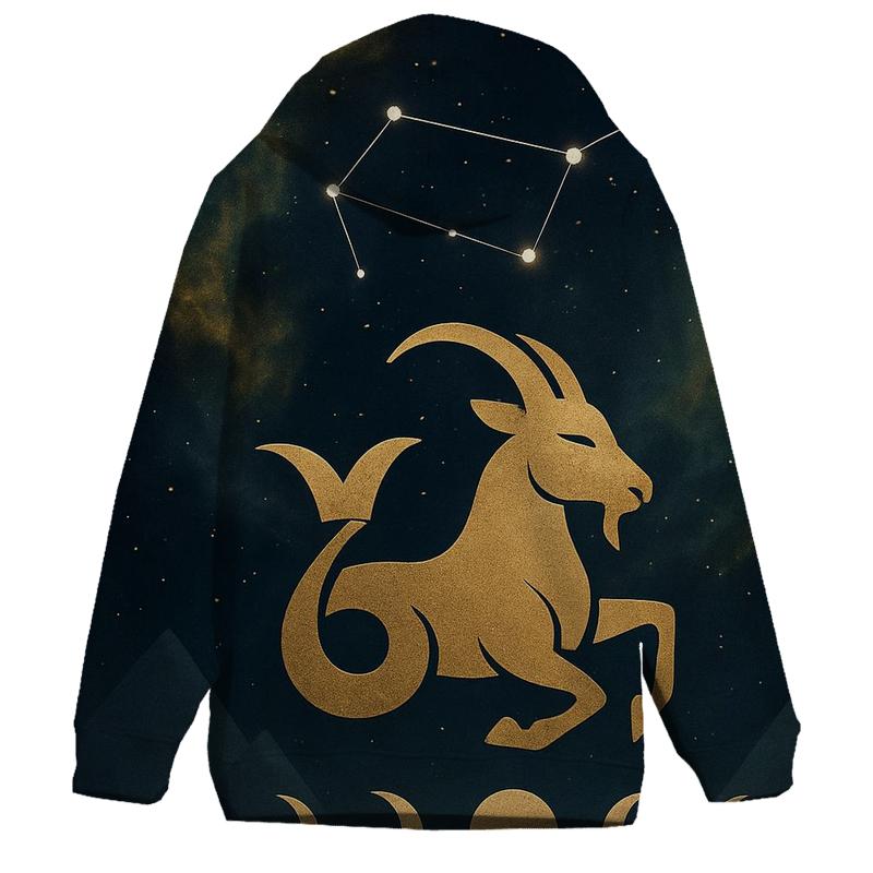 Capricorn Sea Goat Nebula Map custom hoodies