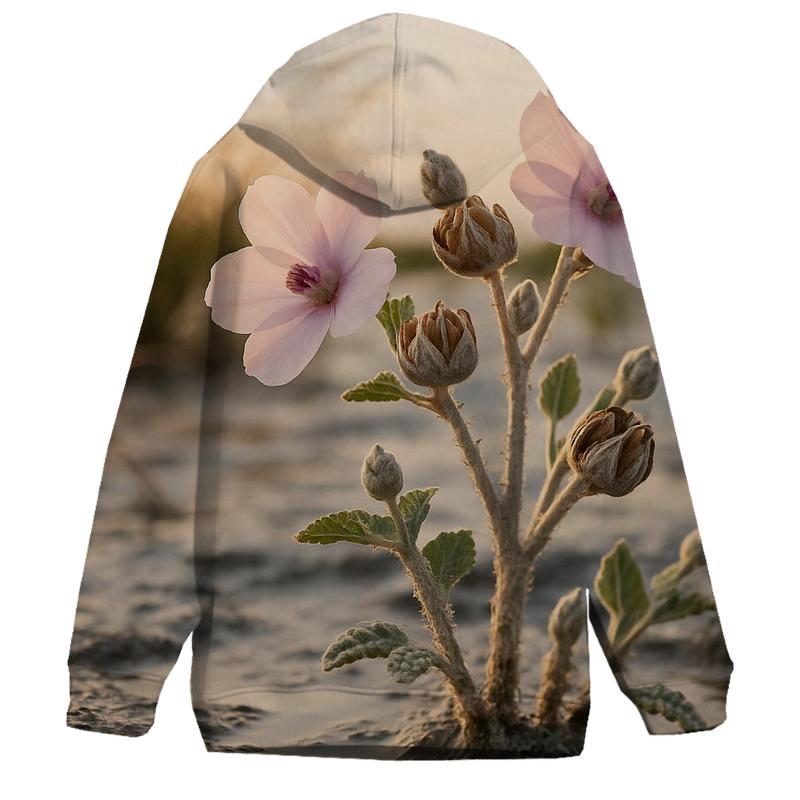 Salt Marsh Marshmallow Flower Study heavyweight hoodies