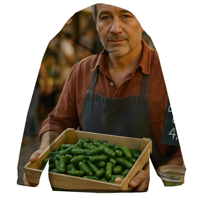 Lyon Market Cornichon Vendor heavyweight hoodies