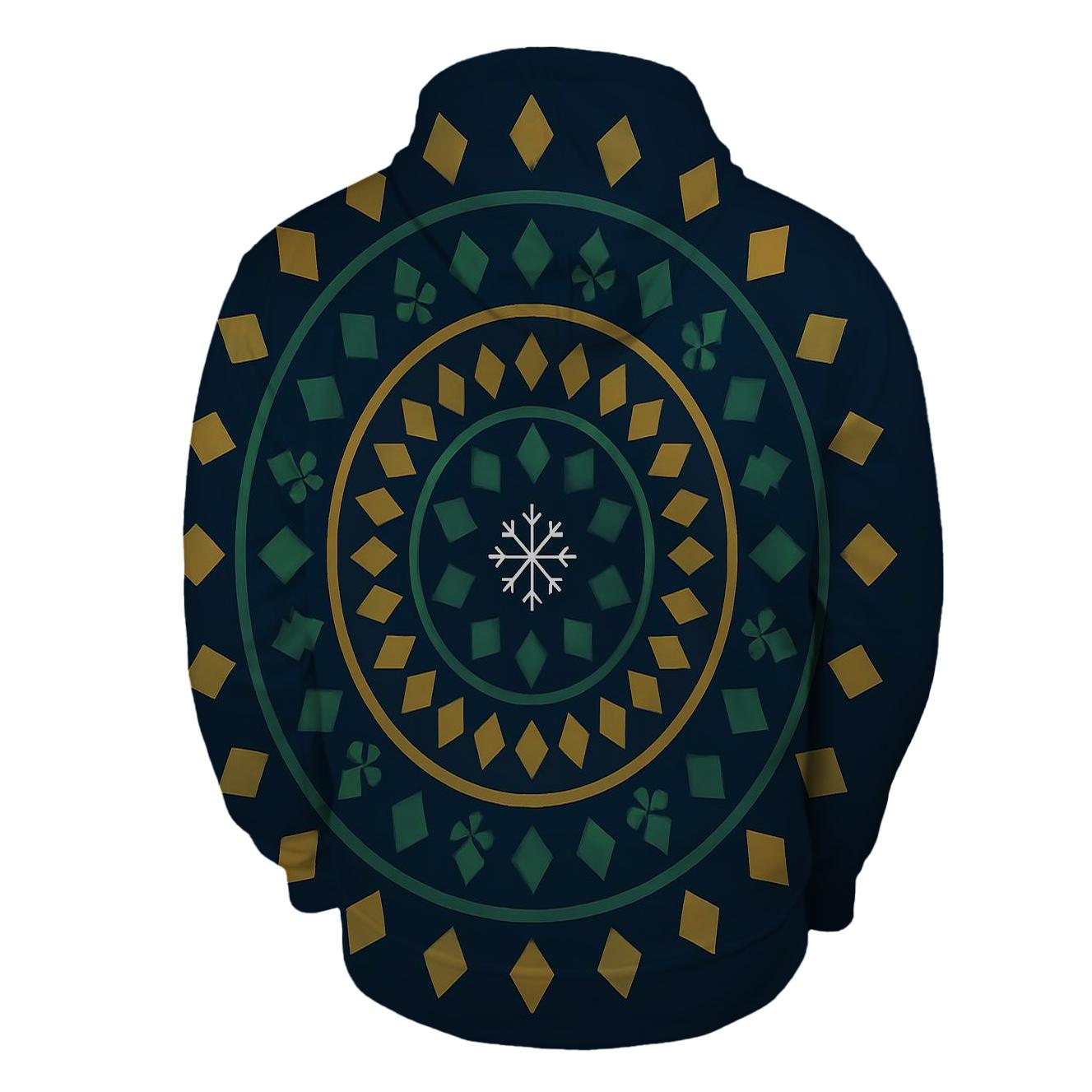 Ornament Mandala zip-up hoodies