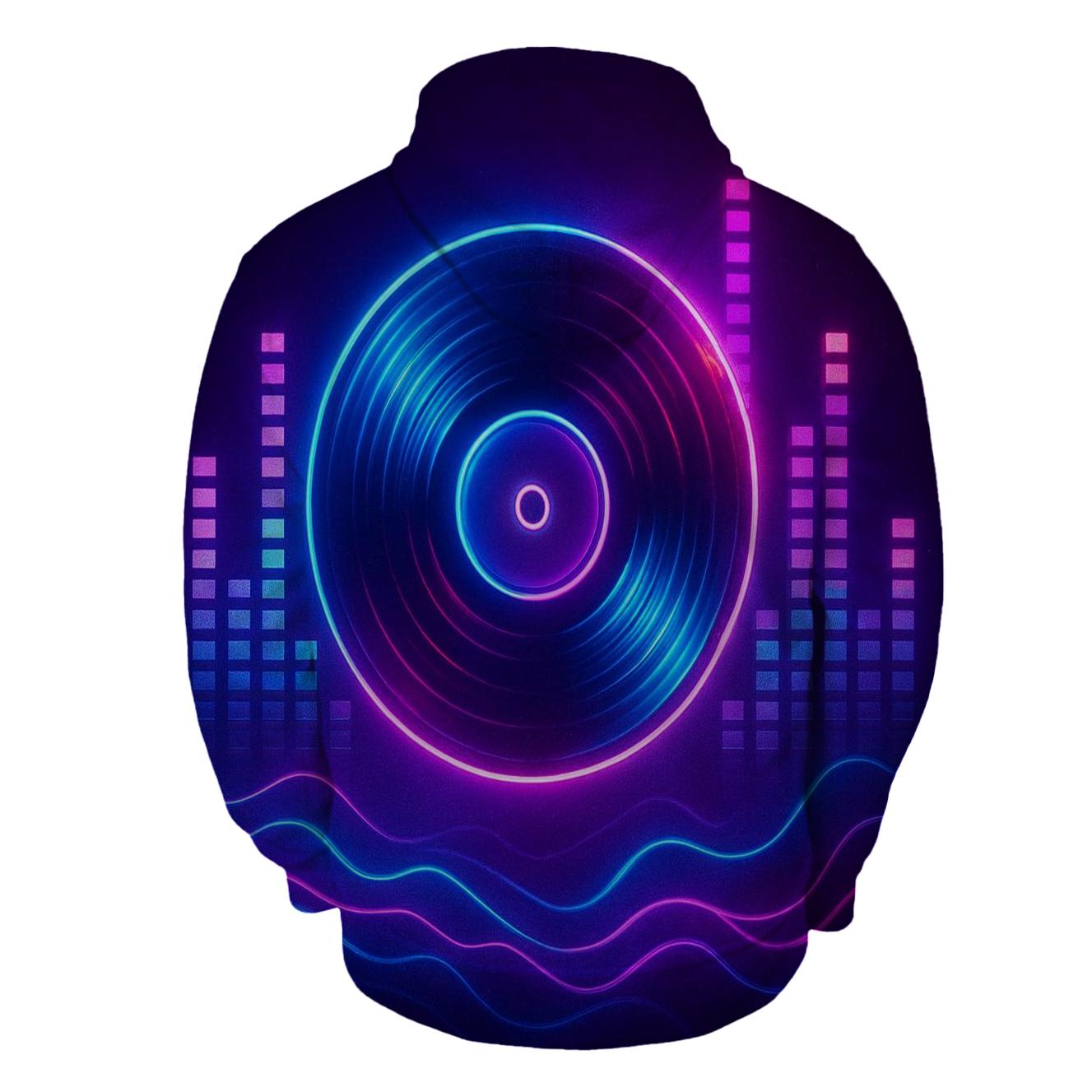 Neon Vinyl Reverie heavyweight hoodies