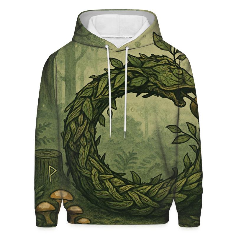 Verdant Cycle Of The Ouroboros Grove custom hoodies