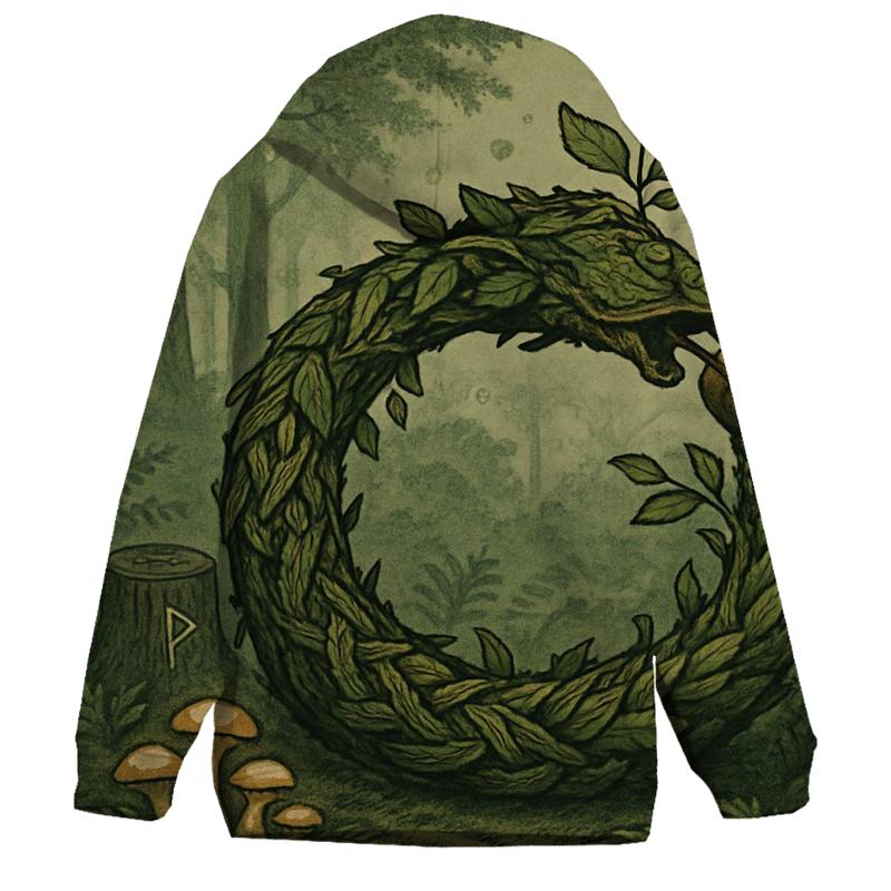 Verdant Cycle Of The Ouroboros Grove custom hoodies