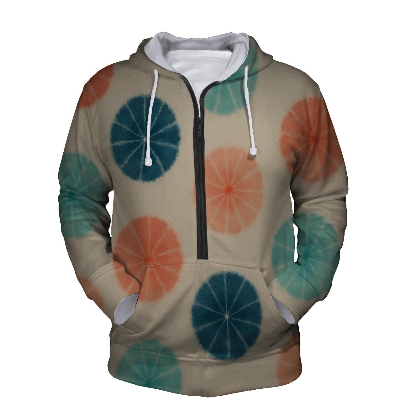 Kumo Cluster Coral Aqua heavyweight hoodies