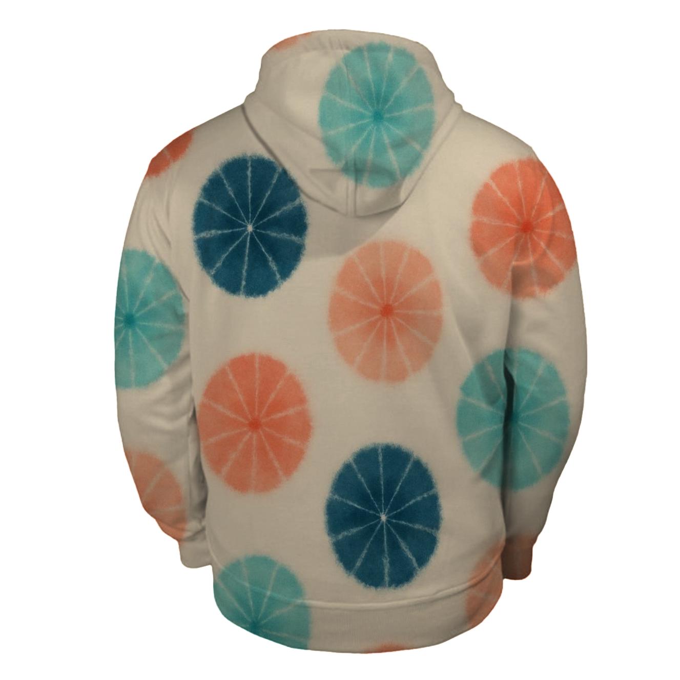 Kumo Cluster Coral Aqua heavyweight hoodies