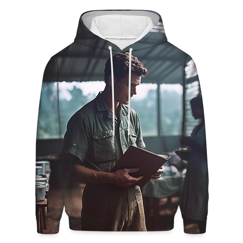 Graham Greene Reporting In A Sierra Leone Clinic hoodie styles