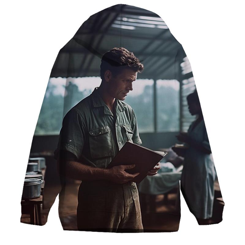 Graham Greene Reporting In A Sierra Leone Clinic hoodie styles