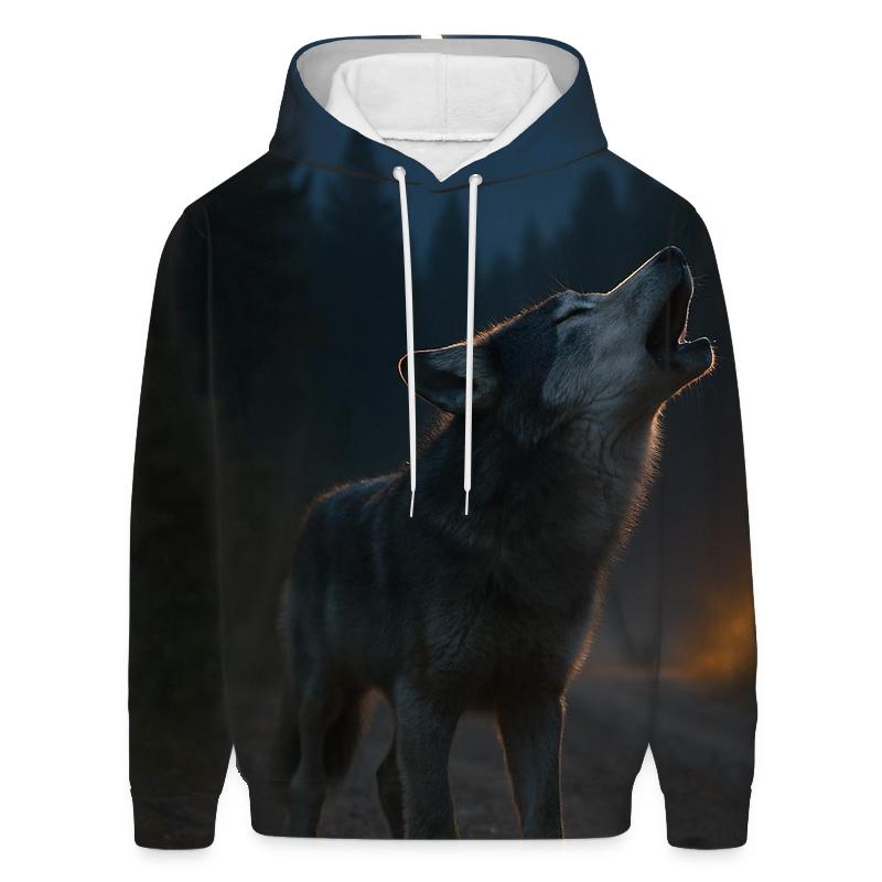 Night Trail Howl pullover hoodies