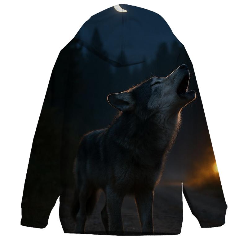 Night Trail Howl pullover hoodies