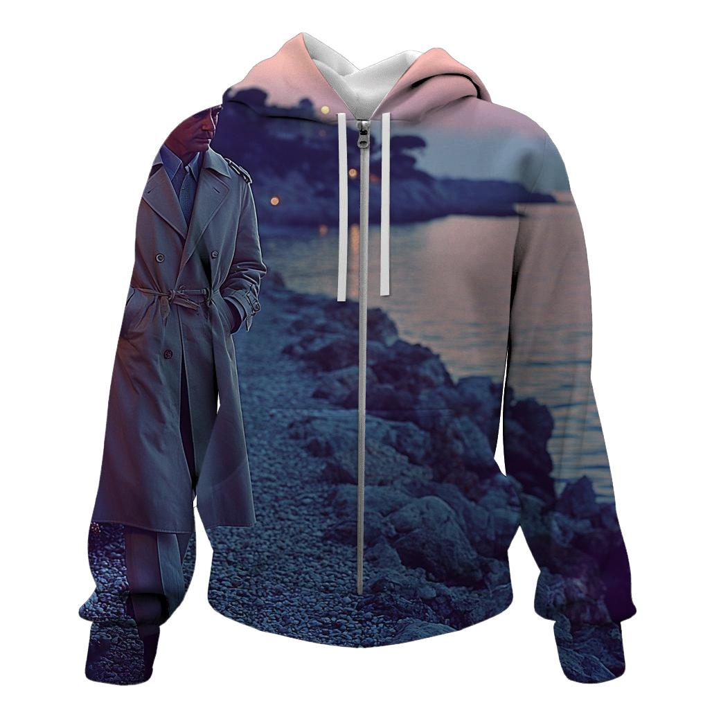 Coastal Walk Near Antibes At Dusk hoodie styles