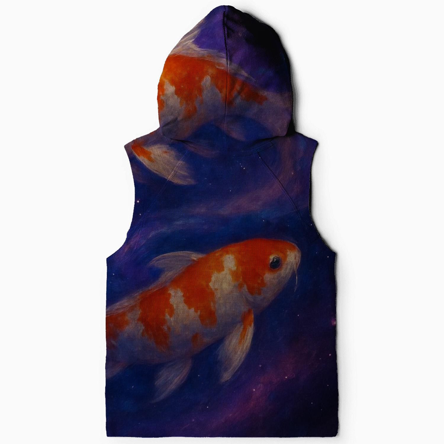 Nebula Koi Harmony graphic hoodies