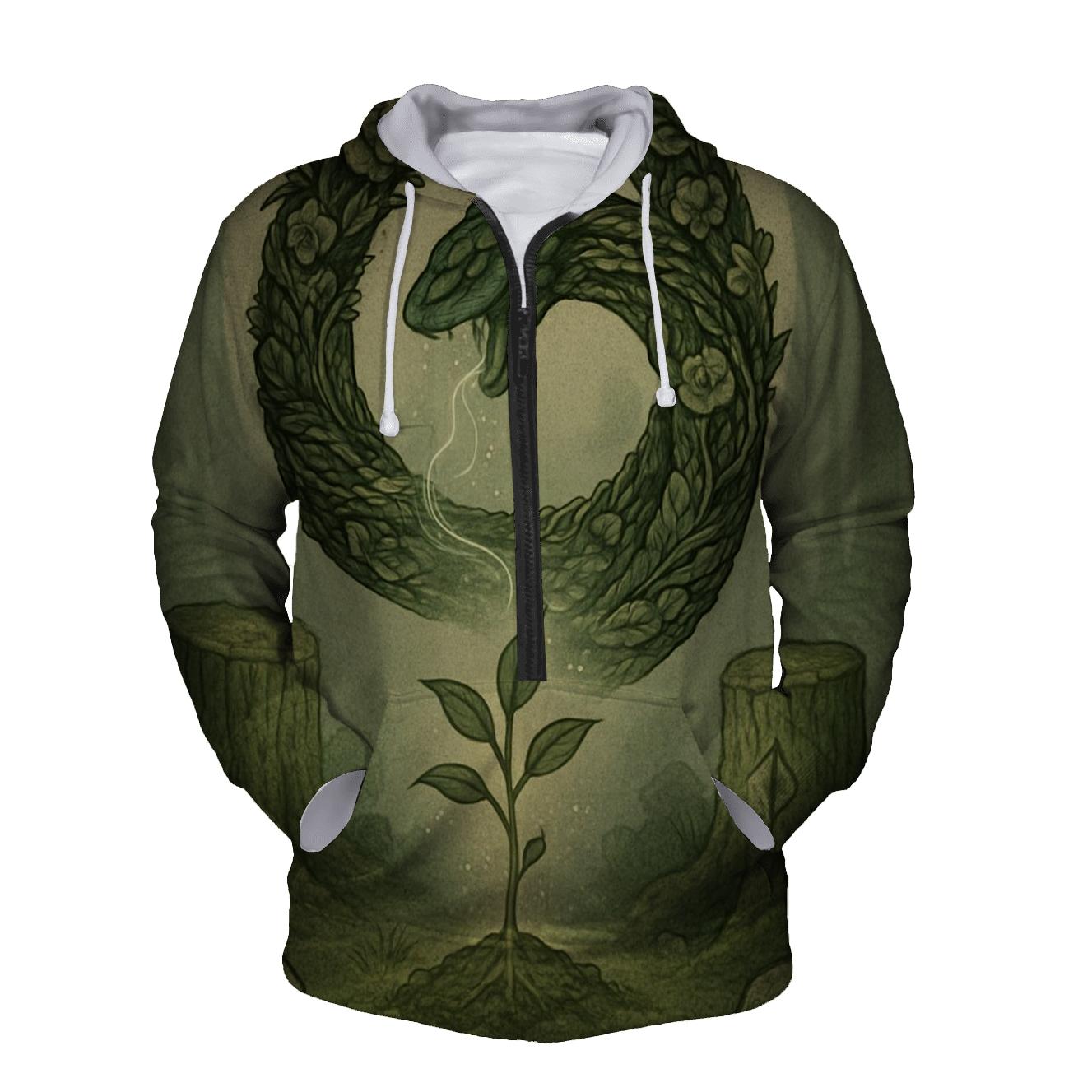 Verdant Ouroboros Renewal custom hoodies