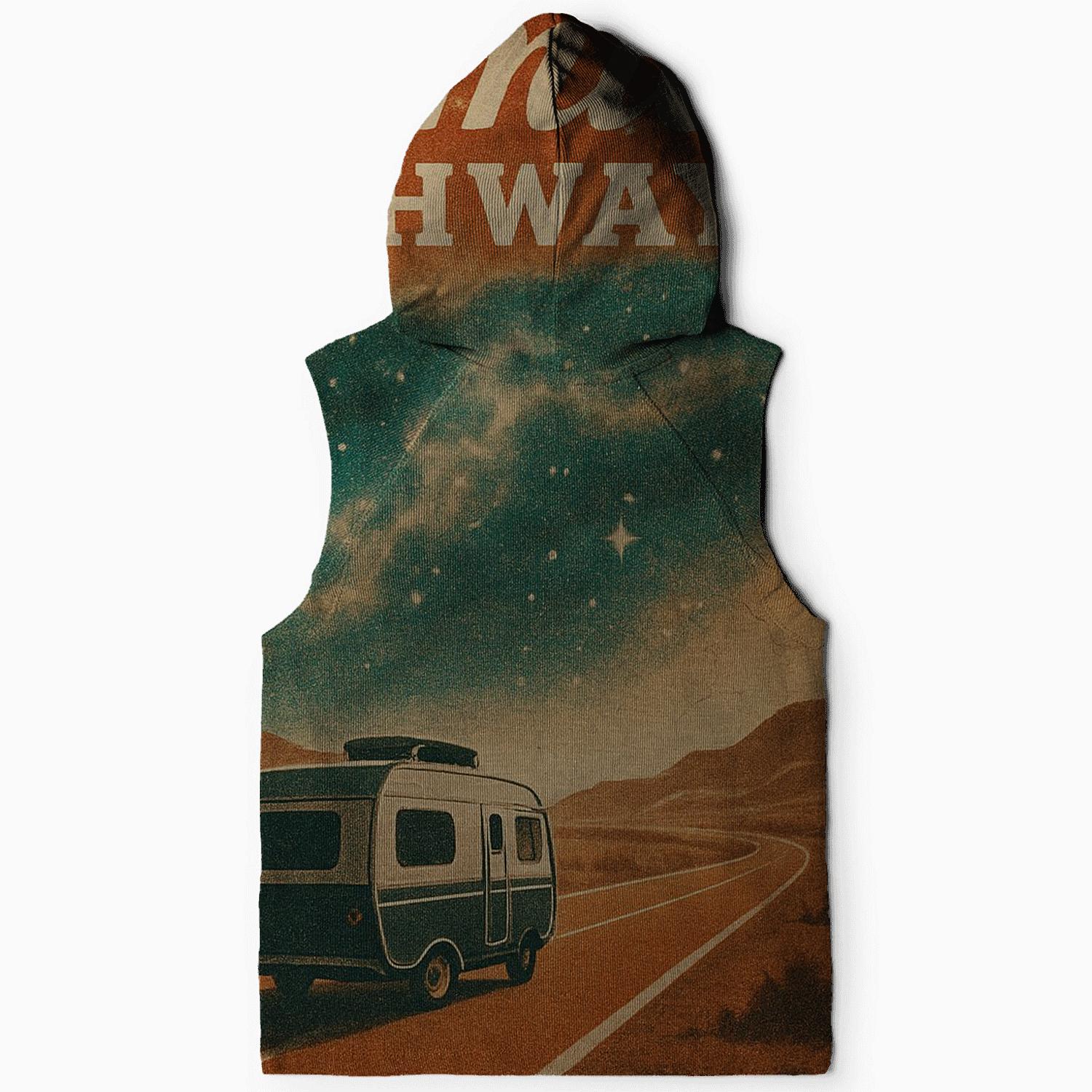 Rustic Cosmic Roadtrip Poster lightweight hoodies