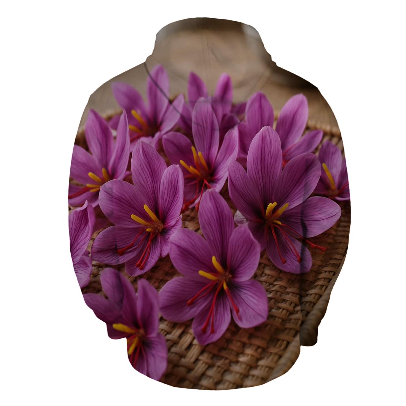 Saffron Harvest Hands-Off Closeup zip-up hoodies